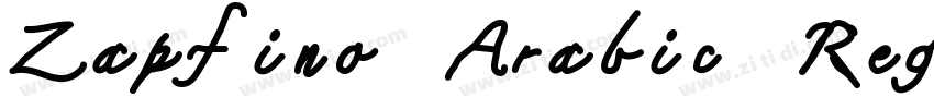 Zapfino Arabic Regul字体转换